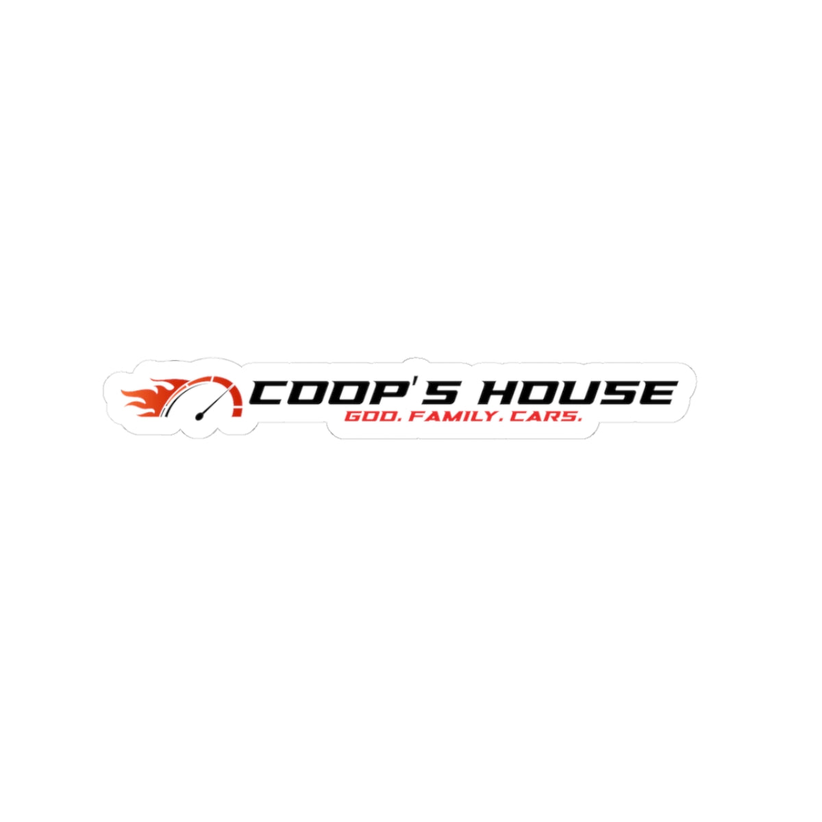 Coop's House Flame RPM Sticker